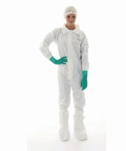 Disposable Coverall BioClean™, with collar/hood, sterile