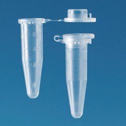 Microcentrifuge tubes, PP, with lid closure