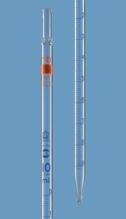 Graduated pipettes, AR-GLAS®, class AS, blue graduation