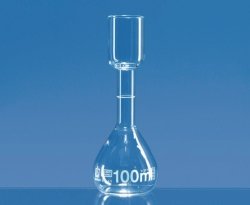 Volumetric flasks for sugar tests, Borosilicate glass 3.3, class B, white graduated