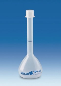 Volumetric Flasks, PP, Class B, with Screw Cap, PP