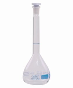 Volumetric flasks, Volac FORTUNA®, class A, blue graduated