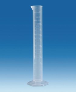 Measuring cylinders, PP, tall form, class B, moulded graduations