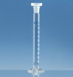 Mixing cylinders, borosilicate glass 3.3, tall form, class A, blue graduated