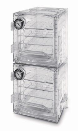 LLG-Vacuum desiccator cabinets, polycarbonate, square form, "Heavy Duty"