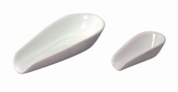 LLG weighing scoops,  porcelain