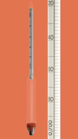 Density hydrometers without thermometer