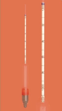 Density hydrometers without thermometer