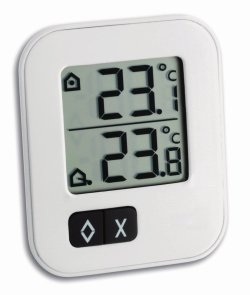 Digital Min./max. thermometer with outdoor sensor MOXX