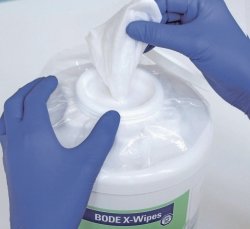 Surface disinfecting tissues, X-Wipes