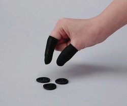 Conductive Finger cots ASPURE, anti-static, latex