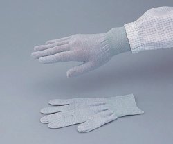 Conductive Gloves ASPURE, Anti-static, grey, Nylon