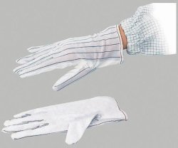 Gloves ASPURE ESD,  Anti-static, white, Nylon