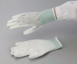 Gloves ASPURE ESD, Anti-static, grey, Nylon