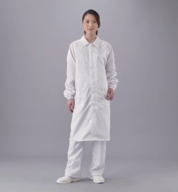 Laboratory coat ASPURE, for cleanroom, Polyester, with zip