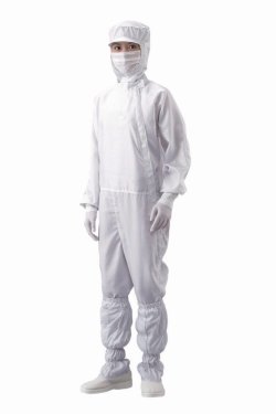 Overall for clean room ASPURE, lateral zip,  polyester