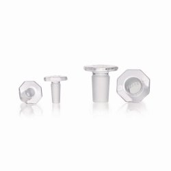 Ground joint stoppers, borosilicate glass 3.3, solid