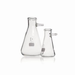 DURAN® Filtering Flask with Glass Hose Connection, Erlenmeyer shape