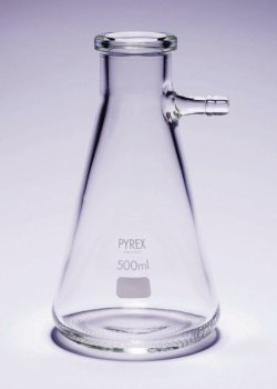 Flasks, Büchner, plain side-arm, Pyrex®