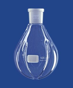 Powder flasks with conical ground joint, DURAN®