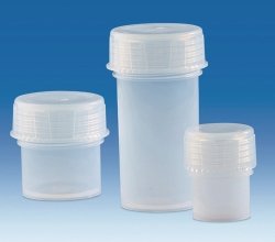 Sample jars with screw cap, PFA