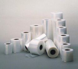 Plastic film, rolls