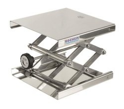 Laboratory jacks, 18/10-stainless steel