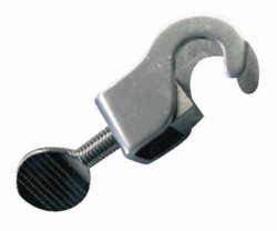 Hook connector, steel/stainless steel