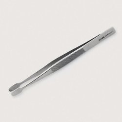 Cover glass forceps, stainless steel