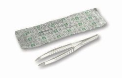 Disposable anatomical tweezers, ABS, sterile