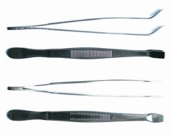 LLG-Cover glass forceps, type Kühne, stainless steel