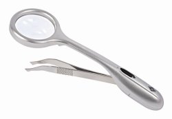 TRIZETTE® - Magnifier tweezer with LED light