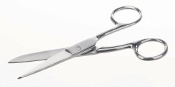 Laboratory scissors, stainless steel