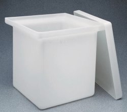 Rectangular tanks Nalgene™, Type 14100 with lid, HDPE