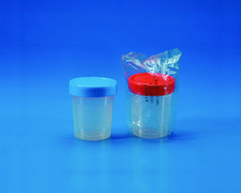 Multi-purpose beakers, PP, with screw cap, PE, aseptic