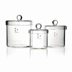 Glass cylinders with knob lid, DURAN®