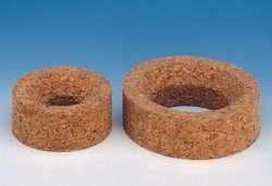 Flask rings, pressed cork