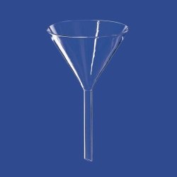 Funnels, plain, soda-lime glass