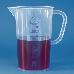 Measuring jugs, PP, blue scale or embossed