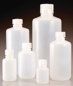 Narrow-mouth bottles Nalgene™ Economy , PPCO, with screw cap, PP