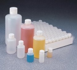 Narrow mouth bottles Nalgene™, HDPE, with closure, PP