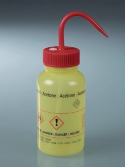 Safety wash bottles, with GHS imprint, LDPE