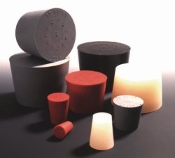 Silicone rubber stoppers