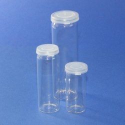 Rolled rim bottles,Soda-lime glass with PE snap-on lid