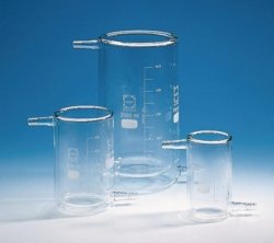 Beakers, glass, jacketed, type T