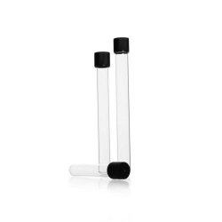 Disposable culture tubes, soda-lime glass, with screw cap