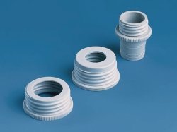 Bottle-thread adapters, PP and ETFE