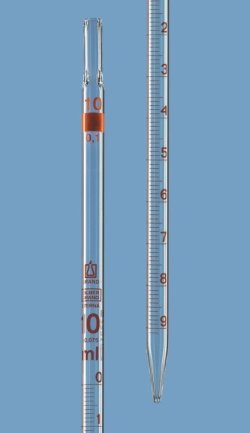 Graduated pipettes, Class B, AR-glass®, amber graduations, type 3