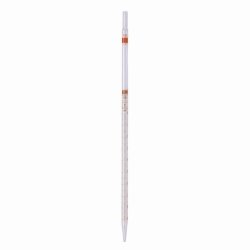 Graduated pipettes, Soda-lime glass, class B, amber stain graduation, type 3