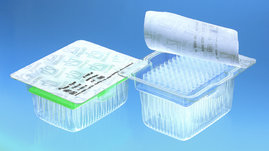 Pipette tips, racked in TipRack, non-sterile